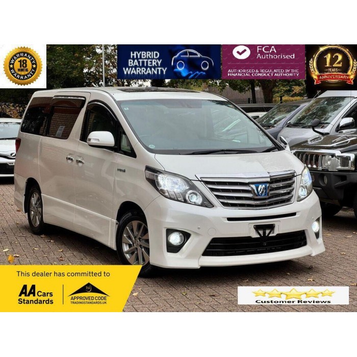 2014 WHITE Toyota Alphard WAR...