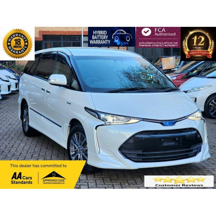 2017 White Toyota Estima WARRAN...