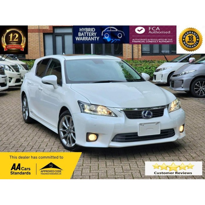 2013 WHITE Lexus CT 18M WARR...