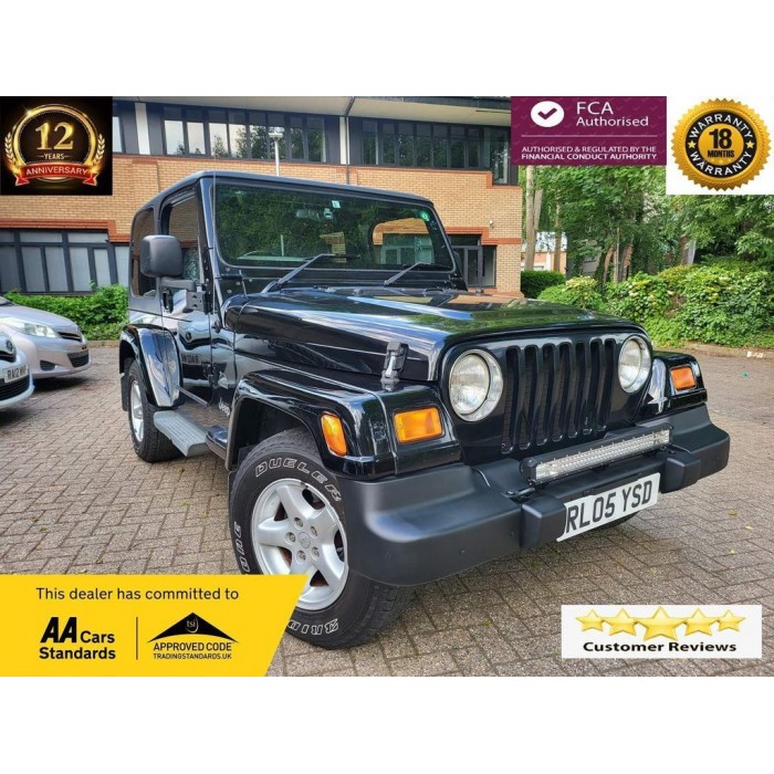 2005 JEEP WRANGLER BLACK SAHA...